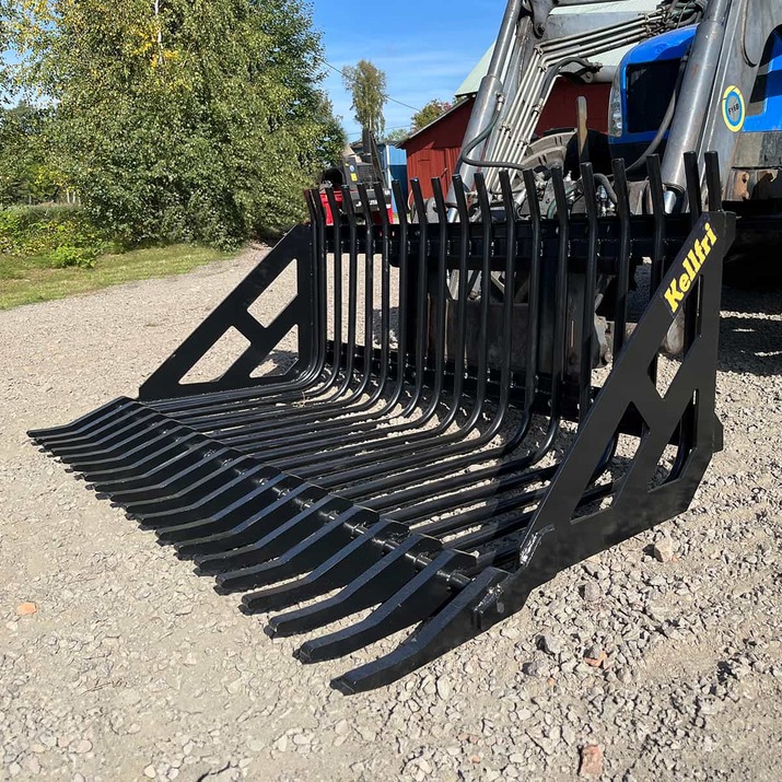 Stone sorting fork 2.0 m, bolted Euro attachment