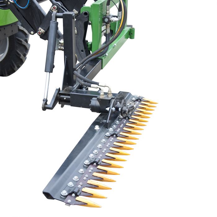 Hedge trimmer for frontloaders with bolted Trima attachment