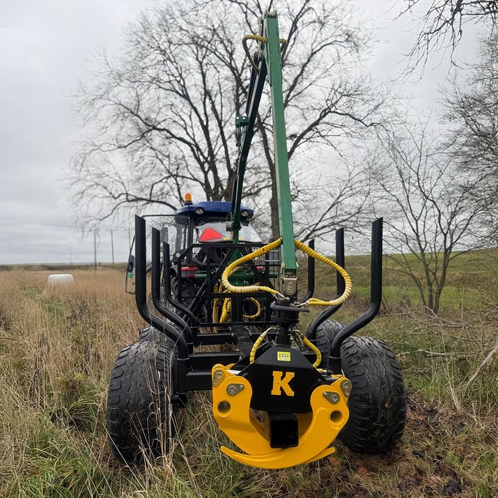 Brush grapple incl. hydraulic hose and bolts