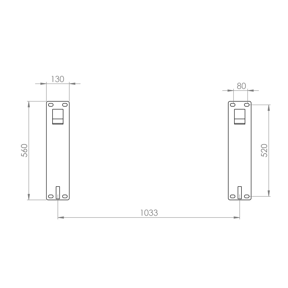 Attachment bracket fits Small BM, bolt-on