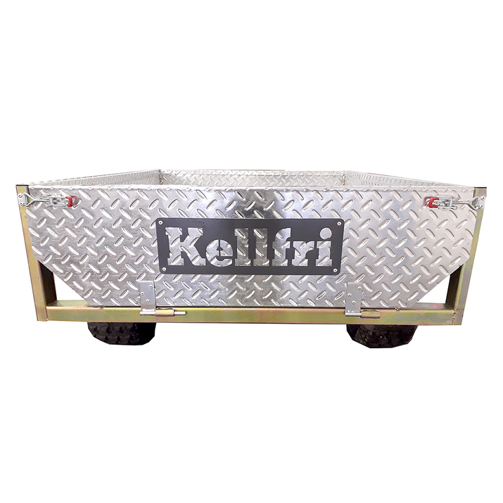 Tipping trailer ATV 500 kg with galvanized tread plate