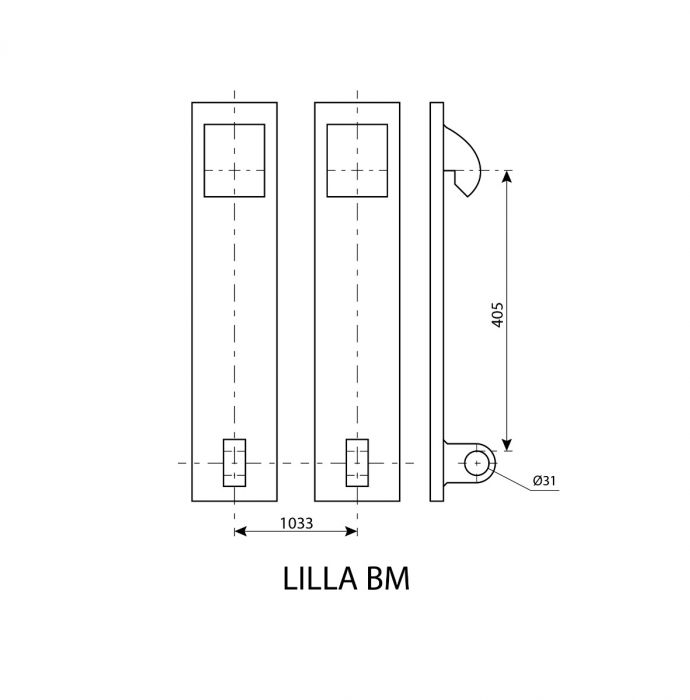 Weld-on bracket Small BM 50 mm