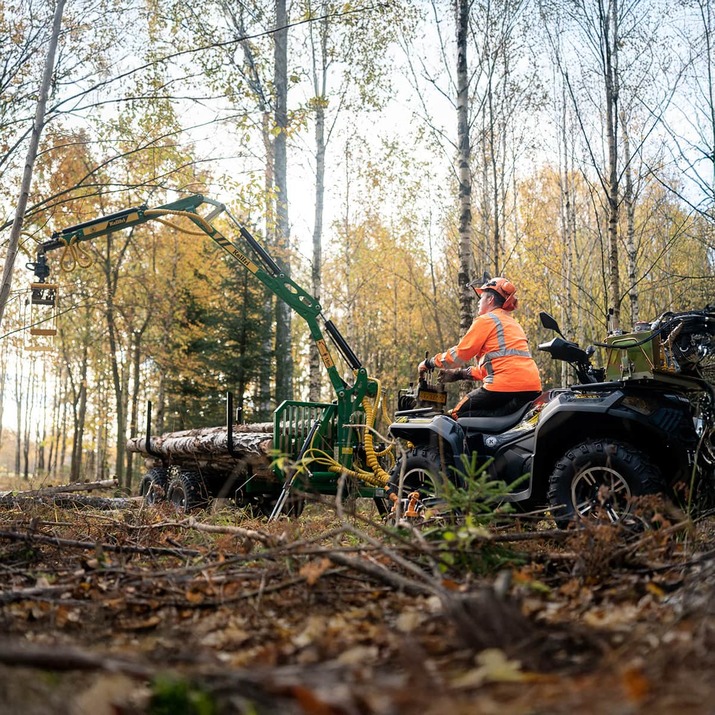 Forestry trailer ATV FT42DFR-2T