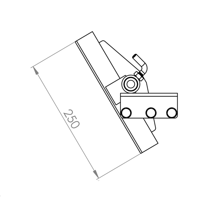 Side scraper for Yard harrow ATV GH2UG