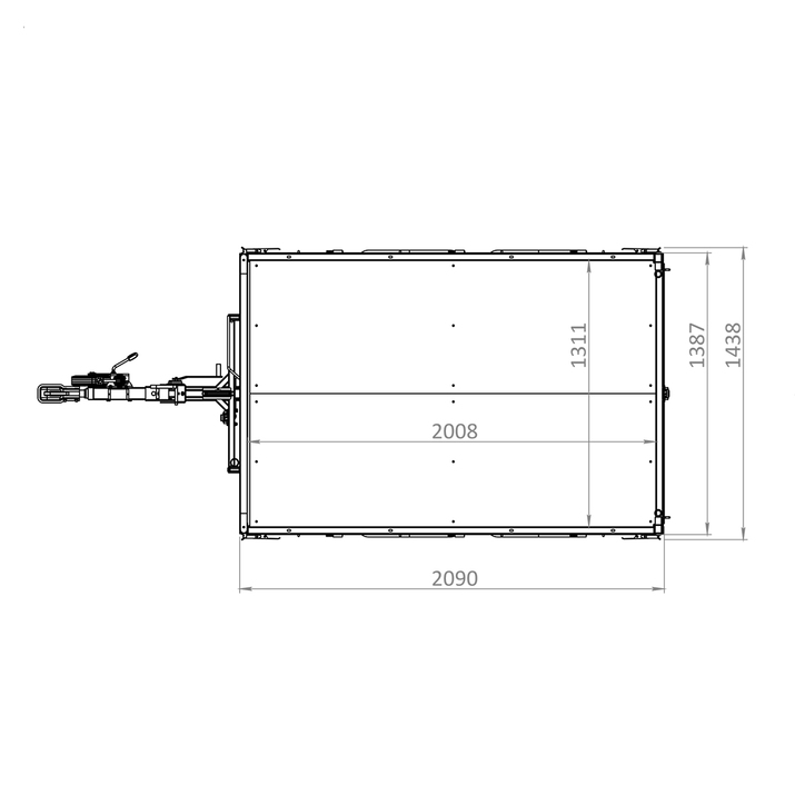 Tipping trailer ATV PRO, 1.5 tonnes