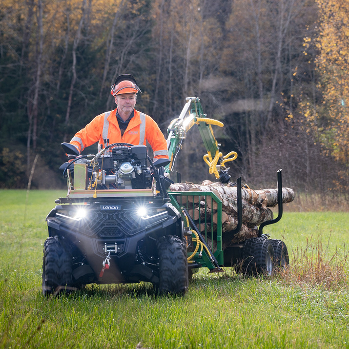 Forestry trailer ATV FT42DFR-2T