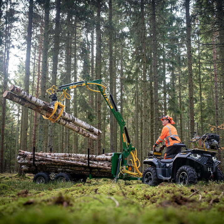 Forestry trailer ATV FT42DFR-2T
