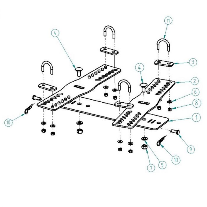 Universal attachment for ATV