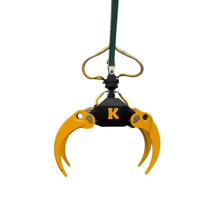 Brush grapple incl. hydraulic hose and bolts