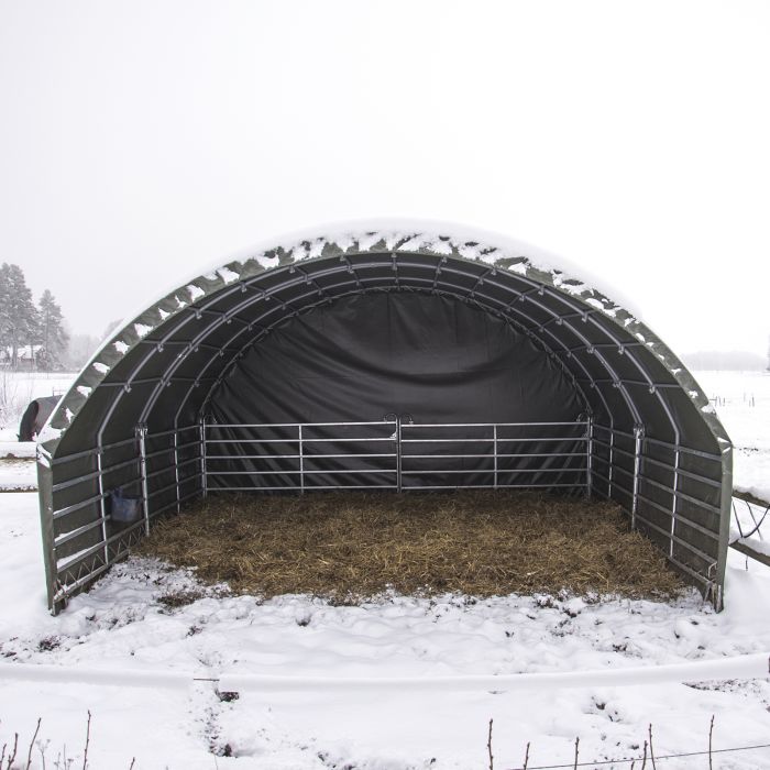 Wind shelter 6 x 6 m incl. loop leg gates