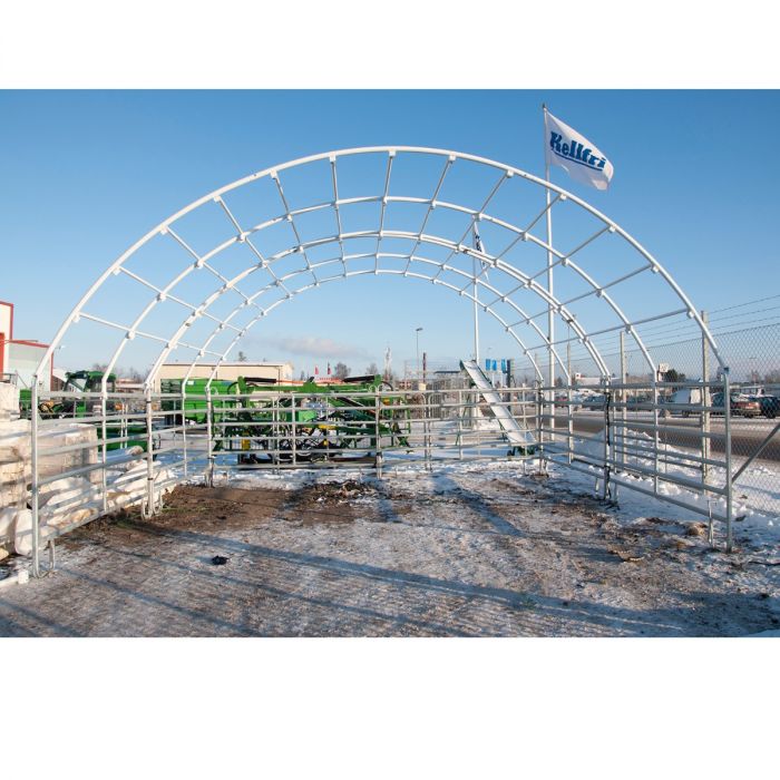 Wind shelter 6 x 6 m incl. loop leg gates