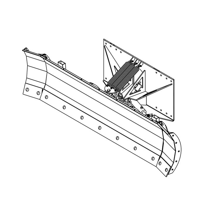 Snow plough 2,5 m, bolted Three-point attachment