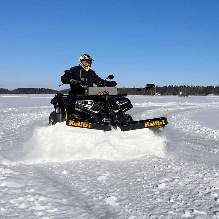 V-plough for ATV 150 cm with hydraulic power unit and cylinder