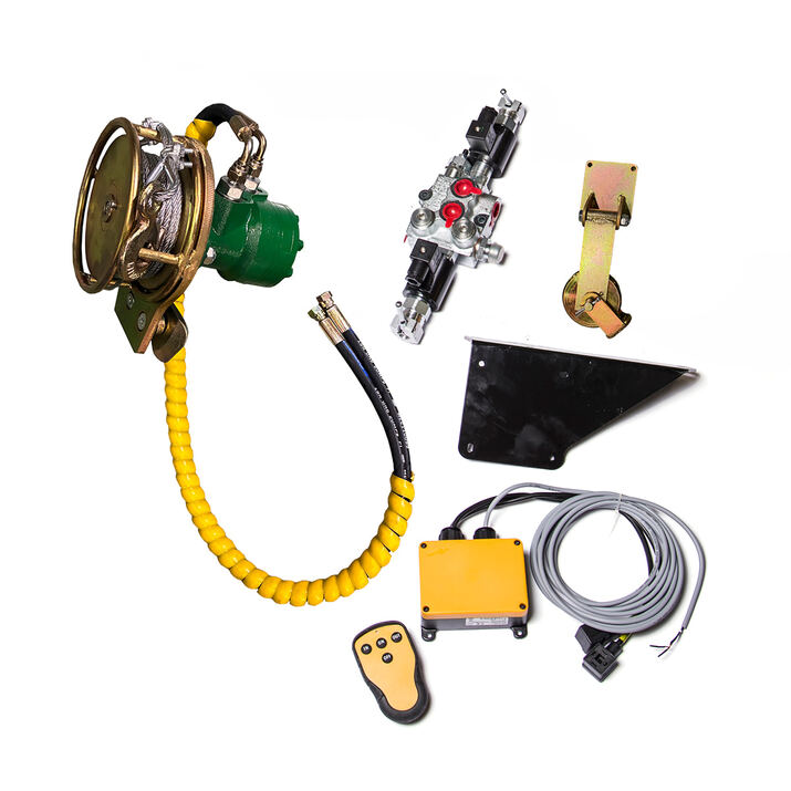 Radio remote-controlled hydraulic winch, 1000 kg ATV grapple loader GL36 & GL42