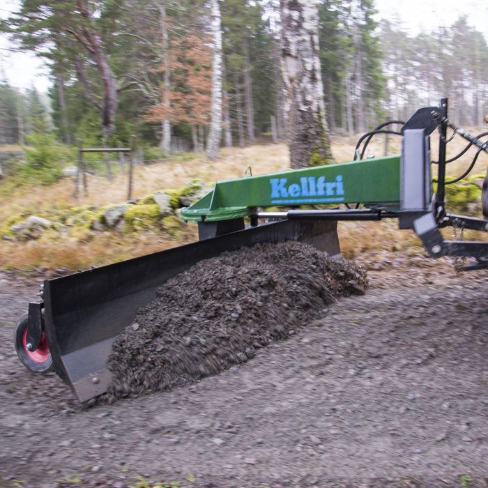 Dozer blade, 2.5 m including wheels and hydraulic cylinder