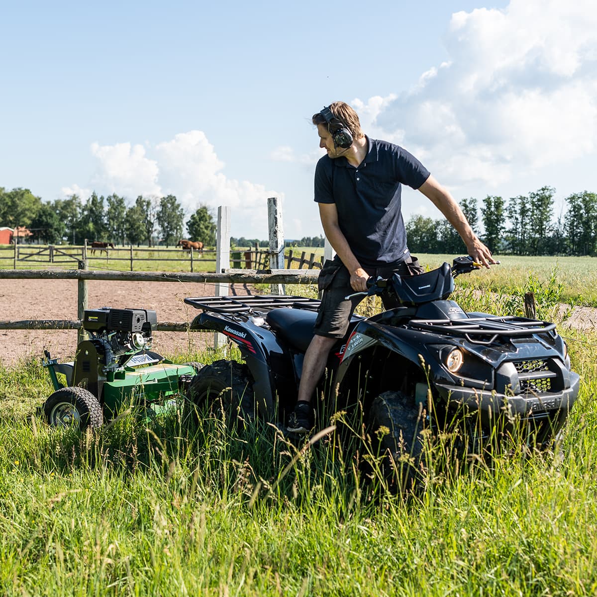 ATV flail mower with flap, 1.2 m, 15 hp