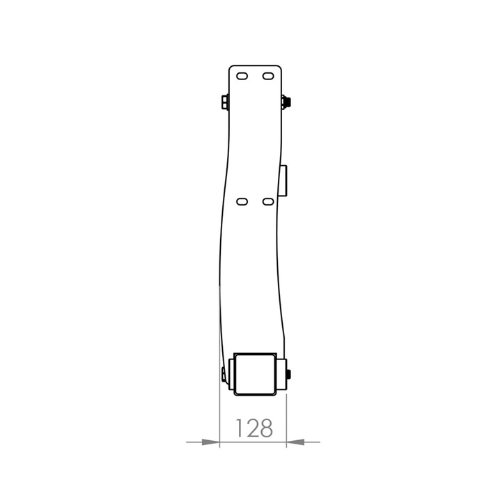 Bale spike frame, bolted Three-point attachment