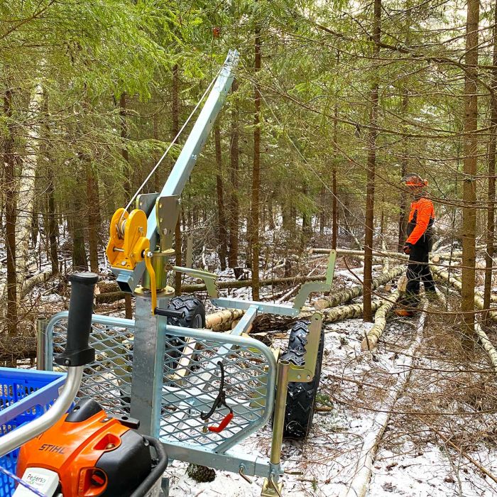 Tipping and forestry trailer ATV PRO, Tower2+