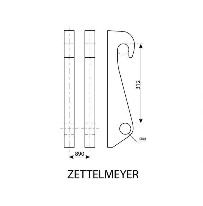Weld-on bracket Zettelmeyer 30 mm