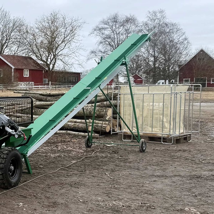 Firewood sack stand for EU and Hydro pallets