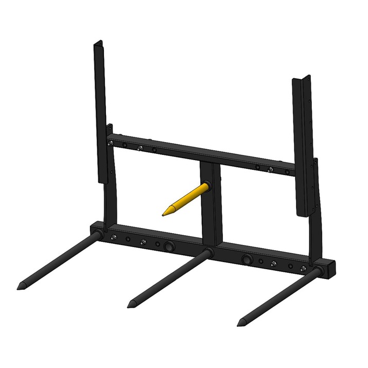 Bale spike frame, bolted Trima attachment