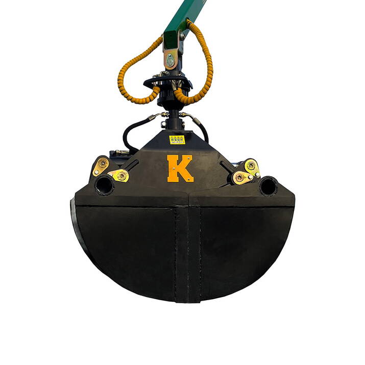 Grapple bucket for forestry trailer, 55 cm