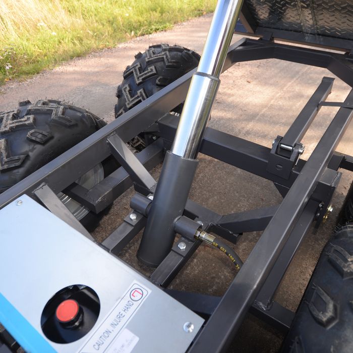 Tipping trailer ATV 1,420 kg with electrical hydraulic tipper
