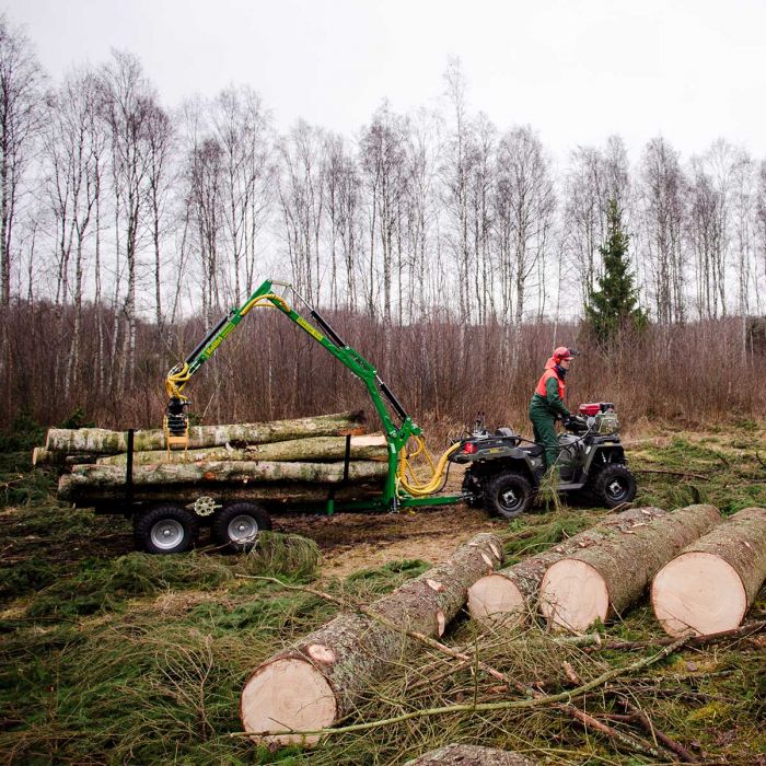 2-tonne forestry trailer ATV, Package 10