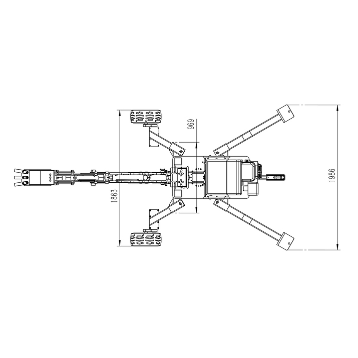 ATV Backhoe Digger 360 