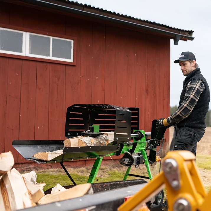 Firewood splitter, electric-powered 7 tonnes, 70 cm