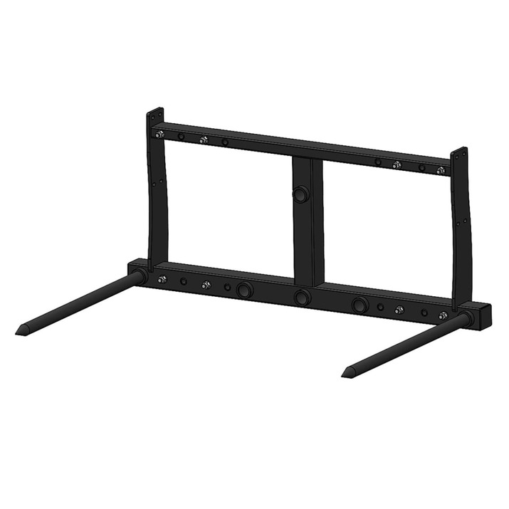 Bale spike frame, bolted large BM attachment