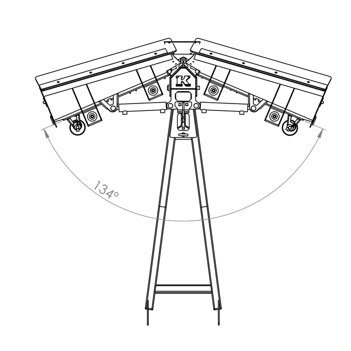 V-plough for ATV 150 cm with hydraulic power unit and cylinder