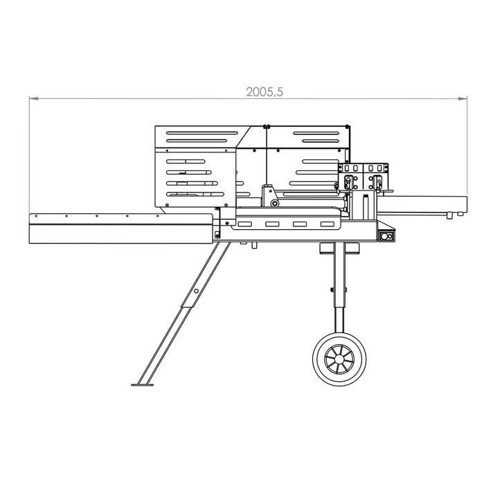 Firewood splitter, electric-powered, 7 tonnes, 50 cm