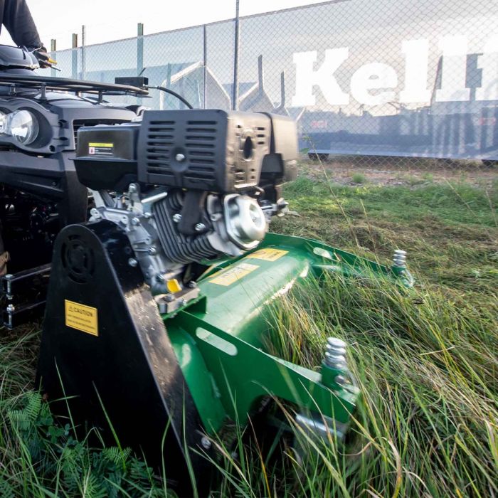 ATV flail mower, front mounted