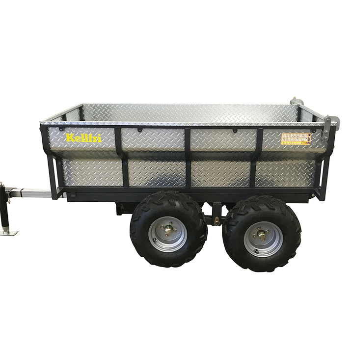 Tipping trailer ATV 1,420 kg with electrical hydraulic tipper