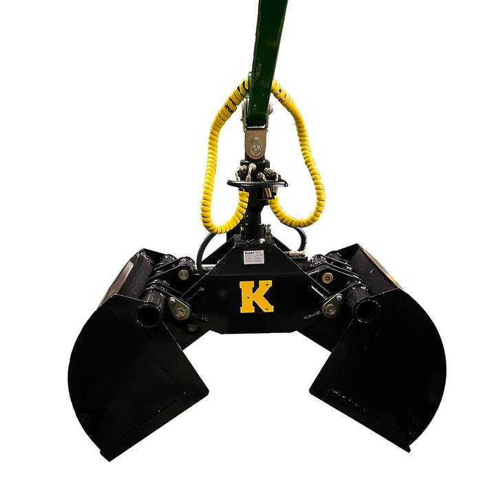 Grapple bucket for forestry trailer, 55 cm