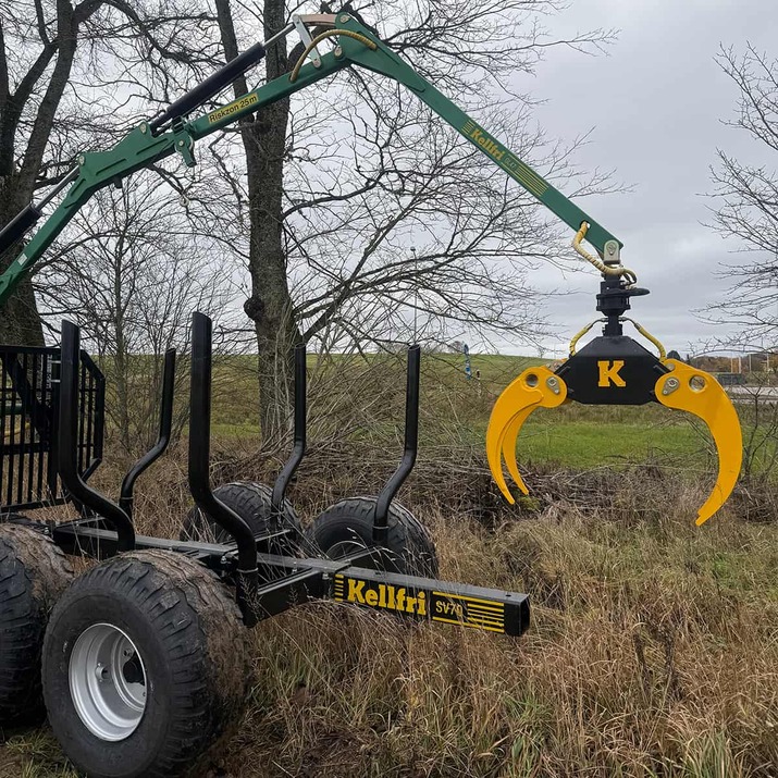 Brush grapple incl. hydraulic hose and bolts