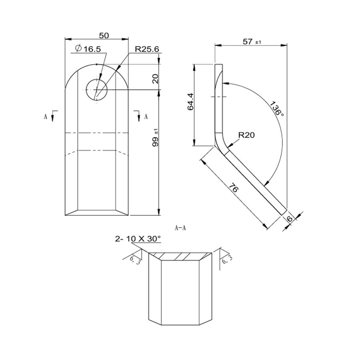 Y-blade kit for Flail mower XKE serie