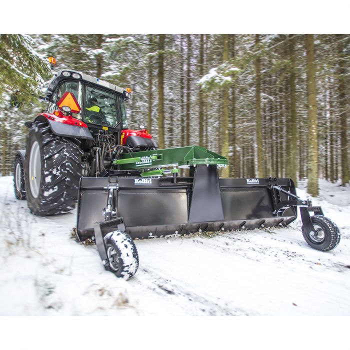 Dozer blade, 2.7 m including wheels and hydraulic cylinders