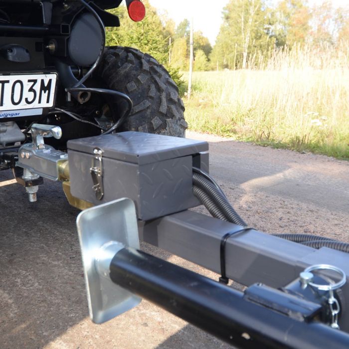 Tipping trailer ATV 1,420 kg with electrical hydraulic tipper