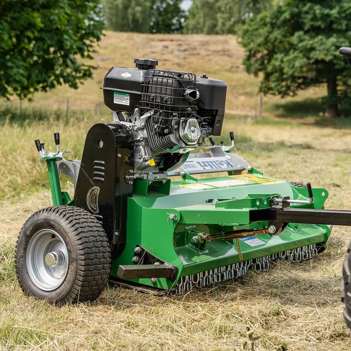 ATV flail mower with flap, 1.2 m, Briggs and Stratton 13.5 hp