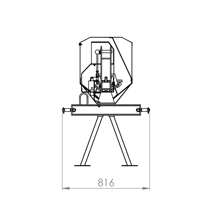 Firewood splitter, tractor-driven, 7 tonnes, 110 cm