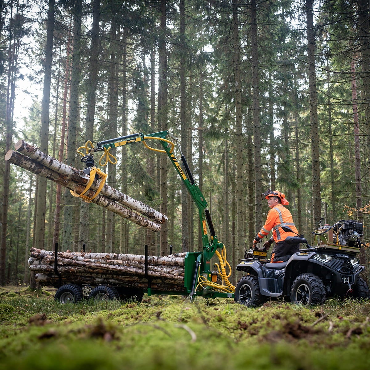 Forestry trailer ATV FT42DFR-2T