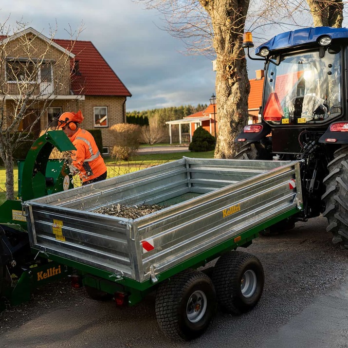 Tipping trailer, 2.5 tonnes, galvanized