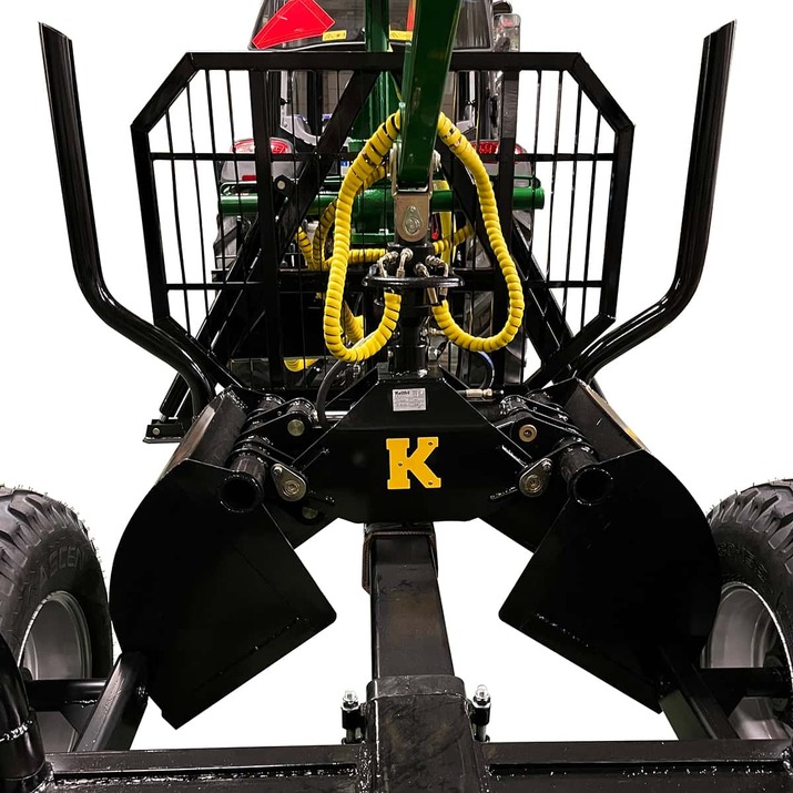 Grapple bucket for forestry trailer, 55 cm