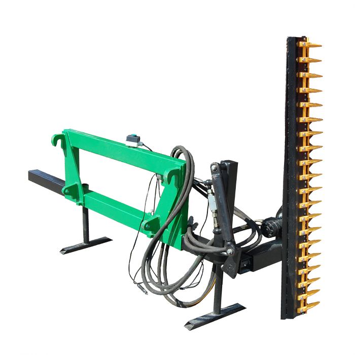 Hedge trimmer for frontloaders with bolted Trima attachment