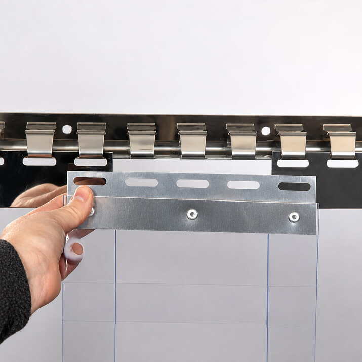 PVC strip curtain -20°C, 200 x 2 mm, 50 m