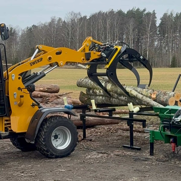 Timber grapple for frontloaders, bolted Euro attachment 