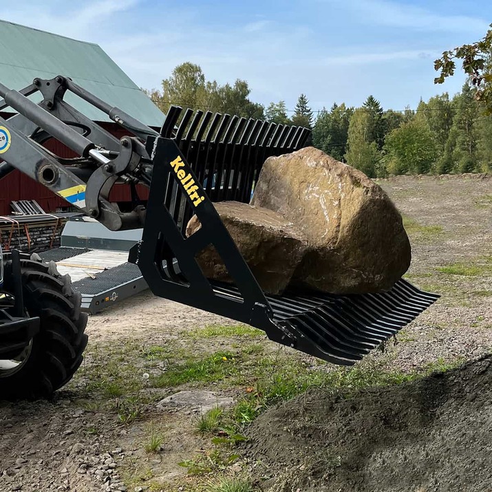 Stone sorting fork 2.0 m, bolted Trima attachment