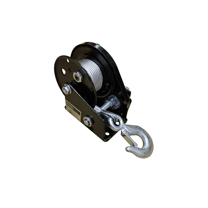 Brake hand winch for winch crane